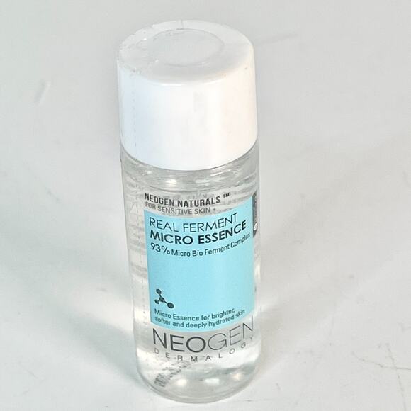 NeoGen Real Ferment 93% Micro Bio Essence Hydrate Brighten Travel .67oz 20ml New - Picture 1 of 6